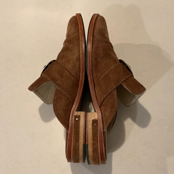 FREDA SALVADOR  Keen Bolo Suede Mules Brown Size 6.5 - Picture 5 of 9